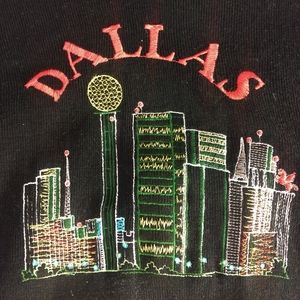 Vintage black "Dallas" sweater, size small